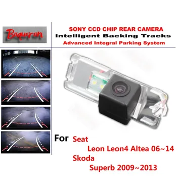 Pre Seat Leon Leon4 Altea pre Škoda Superb CCD Auto Backup Parkovacie Kamery Inteligentné Skladby Dynamické Navádzanie parkovacia Kamera