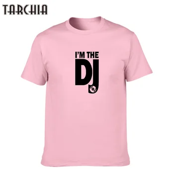 TARCHIA Tričko Mužov som DJ-2018 Príležitostné Letné Topy Dizajn Hip Hop Krátky Rukáv Cool Tees Tričko Homme T Shirt Mužov Oblečenie