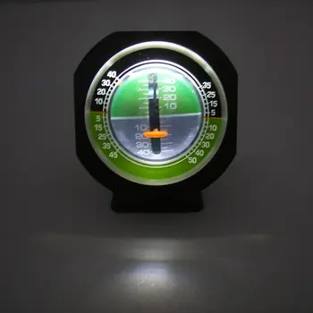 Profesionálne Auto Truck Uhol Naklonenia Indikátor Balancer Podsvietenie Svahu Meter Rozchod s LED Svetlom
