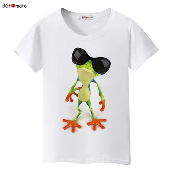 BGtomato Žaba chlap 3D T shirt ženy Veľké značky kvalitné košele Štyroch farbách Krátky rukáv o-krku chladné letné topy