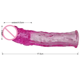 Odvážne oneskorenie ejakulácie pre človeka penis Rukáv penis Extender kryt opakovane stonger muž sexuálne hračky, hračky rozšírenie rukávy produkty