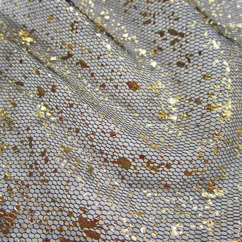 Lesk striebra gázy oka textílie pre Tkanivo Deti posteľnej bielizne a textilných pre Šitie Tilda Bábiku,zlato tenké čistú handričku HOBBY ručné materiál