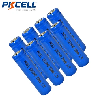8pcs PKCELL ICR10440 AAA Veľkosť Lítiová Batéria 3,7 V 350mAh 10440 Li-ion Nabíjacie Batérie Pre Baterky Svetlomet