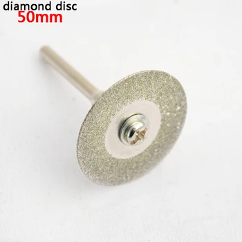 50mm Dremel Diamantový Rezací Disk Rotačné Nástroje, Príslušenstvo Sada s Tŕňa 3,2 mm