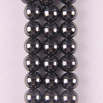 10 MM Black Magnetické Hematite Uzdravenie Voľné Korálky 16-Palcové Šperky Čo B097