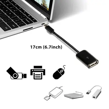 USB Typu C Samec na USB 2.0 Kábel usb OTG Adaptér Údajov Sync Konektor Nabíjania pre Kartu Lenovo 4 8 Plus, Tab 4 10 Plus OTG