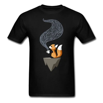 2017 grécky Grafické T-shirt muž 10 Vlastné Farby Tlače graith Umenie Fox Čaj pre Mužov Príliš Krátky Rukáv, Bavlna Tee Topy