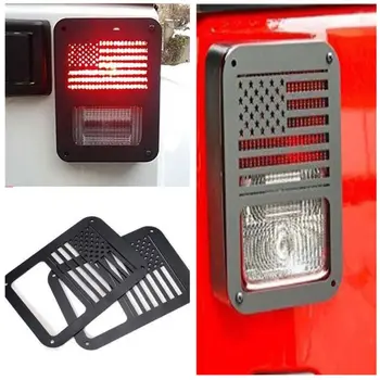 1 Pár Odolné koncových svetiel zadné svetlo Kryt Stráže Chránič pre Jeep Wrangler 2 4 dvere