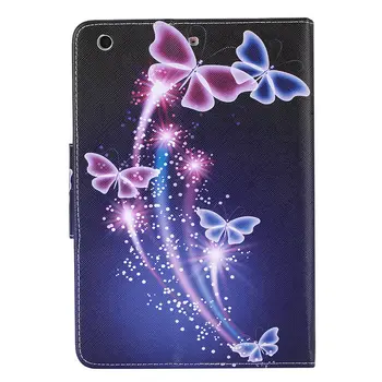 Blue butterfly Kožené puzdro Pre Apple iPad vzduchu 2 Pre iPad mini 4 Pre iPad 2 3 4 5 6 iPad Pro 9.7 