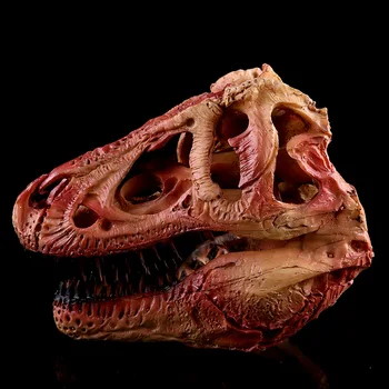 Jemné Simulácia 1: 1 Živice Remesiel Top-grade Tyrannosaurus Dinosaura Fosílnych Lebky Imitácia Živice Remesiel Zub Fixácia