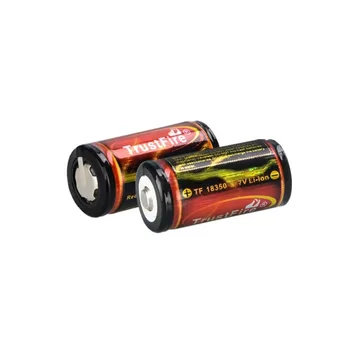 4pcs/veľa Chránených Trustfire bateria 3,7 v 1200mah 18350 nabíjateľné lítiové batérie, led blesk