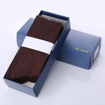 Darčeková Krabička 5 Párov Mužov Business Posádky Ponožky Meias Jar Zimné Dezodorant Absorbovať Muž Bavlnené Ponožky Bežné Formálne Jednofarebné Ponožky