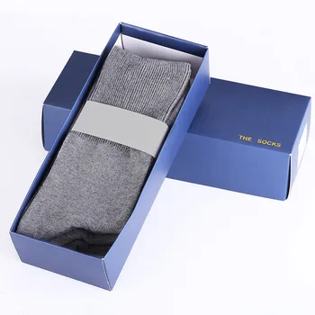Darčeková Krabička 5 Párov Mužov Business Posádky Ponožky Meias Jar Zimné Dezodorant Absorbovať Muž Bavlnené Ponožky Bežné Formálne Jednofarebné Ponožky