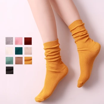 2018 ženy ponožky jar 1 pár dlhé ponožky školy štýlu bavlna farbou ženy móda čerstvé BAVLNENÉ ponožky pre ženy, kórejčina