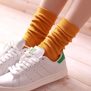 2018 ženy ponožky jar 1 pár dlhé ponožky školy štýlu bavlna farbou ženy móda čerstvé BAVLNENÉ ponožky pre ženy, kórejčina