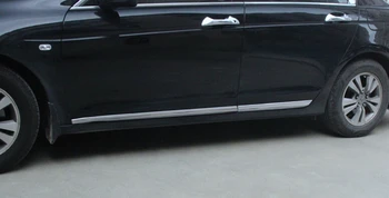 Telo z nerezovej Ocele dvere, Bočné Tvarovanie výbava Chrome pre Honda Accord 2008-2013