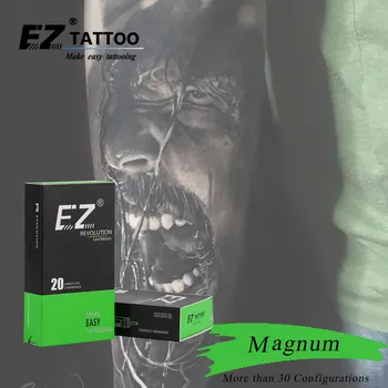 RC1221M1-1 EZ Revolúcie Tetovanie Ihly Magnum (M1) Kazeta L-kužeľa 5,5 mm 20pcs /veľa Sterilizované Pre Rotačné stroje a rukoväte