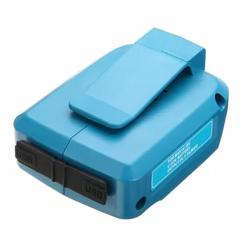 Mayitr 5V 2A Dual USB Nabíjačku Adaptér ABS Lítiové Batérie, Nabíjací Adaptér Pre BL1830 BL1430 Mobile Modrá Nové