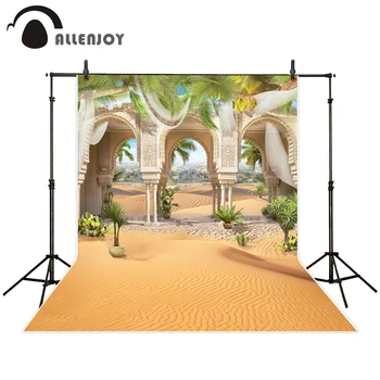 Allenjoy fotografie pozadie maroko púštnej krajiny arabského luxusné svadobné hory v pozadí photo studio prop photobooth