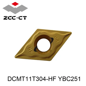 DCMT11T304-HF YBC251. Zcc Kotúč na Rezanie, Sústruženie Tip,vhodné Pre Sclcr/sckcr/scbcrscmcn/scfcr Série Sústruh Nástroj,