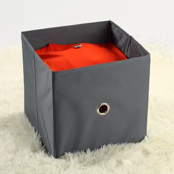 Šedá Skladacia Úložný Box Pre Oblečenie, Spodná Bielizeň Úložný Box Polyester Textílie Zásuvky Organizátor Skladovacích Kontajnerov