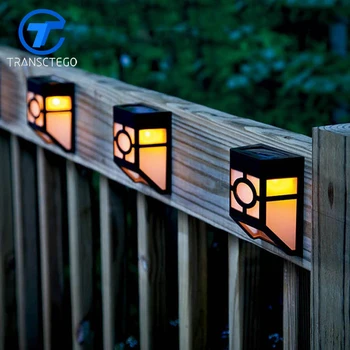 TRANSCTEGO Slnečné Svetlo Nástenné Svietidlo Vonkajšie Solárne Pouličné svetlá LED Pre Záhradné Dekorácie Nádvorie Krajiny Okolo Lampy