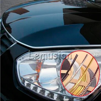 Atreus Auto Nálepky 3M DIY Interiéru Tvarovanie Chrome Pásy pre BMW e46 e39 e60 e90 e36 Mini cooper Audi a4 b6 a3 a6 c5-b8, b7