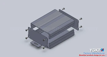 76*35*100mm (WxHxL) panel externý pevný disk kryte hliníkový prípade box