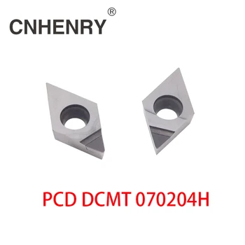 Doprava zadarmo 2 KS PCD Sústruženie Vložky DCMT 070204 CNC PCD Diamond Vložky Pre Sústružnícke Nástroje Pre SDJCR / SDACR / SDNCN