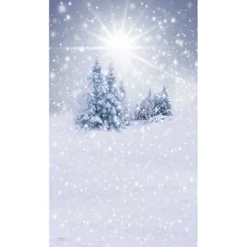 Vianočné pozadie fotografie Allenjoy Snehu Borovica Svetlo snehové Vločky pozadí fotografické štúdio vinyl fotoaparát foto Prispôsobiť