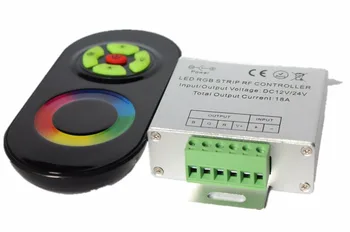 Magic Dream Farieb RGB LED Controller,DC12,24V 5 Tlačidlami, Hliníkový shell RF Touch RGB ovládač pre led pásy,nástenné svetlá