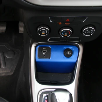 MOPAI Interiéru Vozidla Rozhranie USB+Cigaretový zapaľovač Rámu Dekorácie Kryt Výbava Nálepky Na Jeep Compass 2017 Do Auta Styling