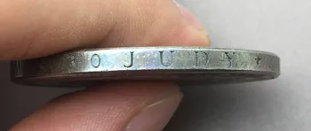Nemecké Štáty Veľkovojvodstva Brunswick Wolfenbuttel 2 TOLIAR 3 1/2 Guldenu 1844 CvC Mosadz Pokovovanie Silver Kópie Mincí
