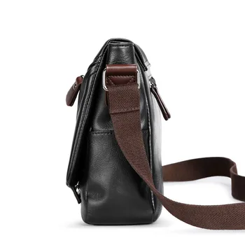 BAILLR Značky módnych pu kožené mans taška vintage zips mužov program messenger tašky bežné ramenný crossbody taška pre mužov doprava zadarmo