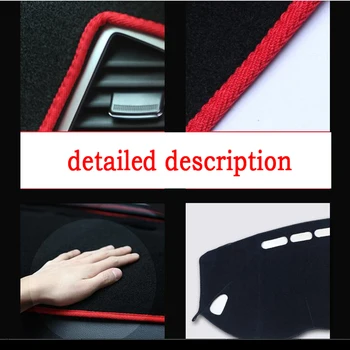 Auto panel pokrýva mat pre MG MG3 všetky rokov Ľavej strane disku dashmat pad dash kryt auto panel príslušenstvo