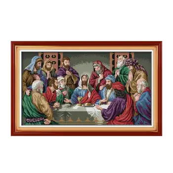Posledná Večera Ježiša Christian Ručné Výšivky Vzor Cross Stitch Nábytok, Dekorácie Visí Obrázok