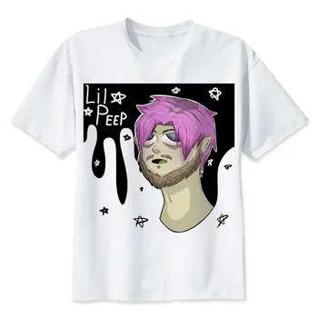 Lil peep T Shirt Hudby Muž Lete Grafické Tees Spevák Muž Nový Príchod Nadrozmerné Oblečenie Pohodlné Tee Tričko