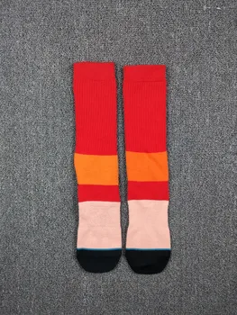 Pánske Červené Bloku Skate Posádky Ponožky USA Veľkosť 6-8.5, 9-12 ,Euro Veľkosť 39-41.5,42-45 (Hrubé)