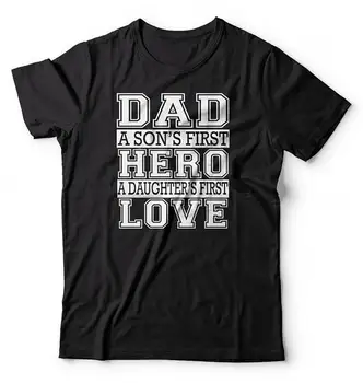 Darček Pre Otca, Otec A Syn je Prvý Hrdina Dcéru Prvá Láska t tričko sivé tumblr Otecko