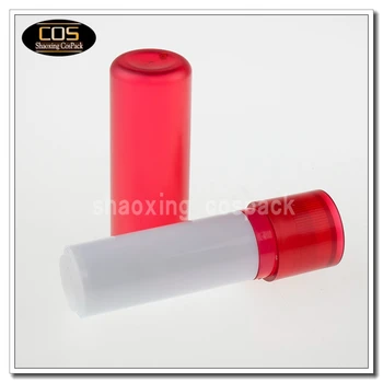 200pcs online veľkoobchod 5g červená prázdne nádoby, LB02 5g červená kolo prázdne make-up rúry obaly pre balzam na pery