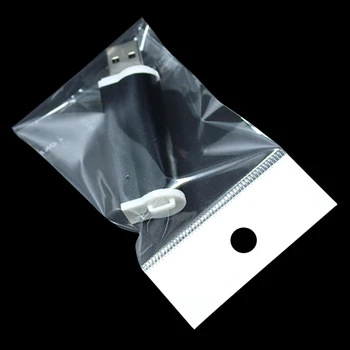 Jasné, Samolepiace Tesnenie Plastové Skladovanie Taška funkcie opp Poly Pack Taška Retail Balenie Balík Taška W/ Zavesiť Otvor Veľkoobchod 500Pcs/Veľa