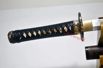 Hlina Tvrdeného Japonský Drak Katana wakizashi T-10 Zložené Čepeľou meča Triedy Leštené Reálne Yokote