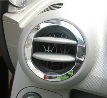 4pcs abs Pre Chevrolet SONIC na roky 2007-2013 klimatizácia úst svetlé krúžok nálepky