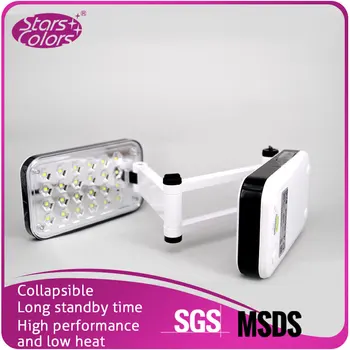 (90~240V / 2-Byt-Pin Konektor) Skladacia Nabíjateľná Biele Svetlo, Stolná Lampa Rias Rozšírenie Lampa Flexibilné Rias LED Svetlo
