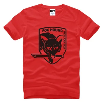 Metal Gear Solid MGS Fox Kopov, Video Hry, Muži Mens T Tričko Tričko Fashion Krátke Bavlnené tričko Tee Camisetas Hombre
