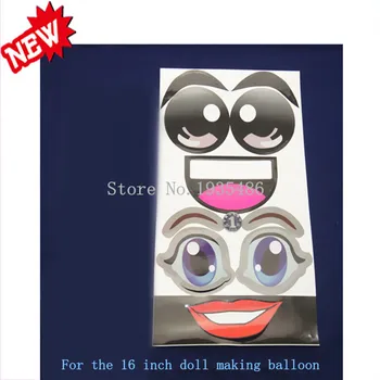 5 listov./ veľa Mágie Balón Oči papierové nálepky DIY dekorácie Doll Balóny Oko Obtlačky Svadobné Balóny, Dekorácie, Veľkoobchod