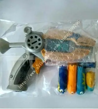 22-28 cm Modrá Oranžová, Fialová box 1. Generácie Slugterra Pištoľ Hračka s 2-5 Guľky Chlapec Pištole slug terra Zbraň d0