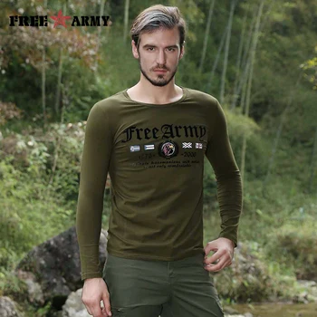 Vojenské Štýl Mens T Košele Bavlna Air Force Krátky Rukáv T-Shirt Sunmer Army Zelená O-Krku Značky Zakrývanie Tlač Topy Tees