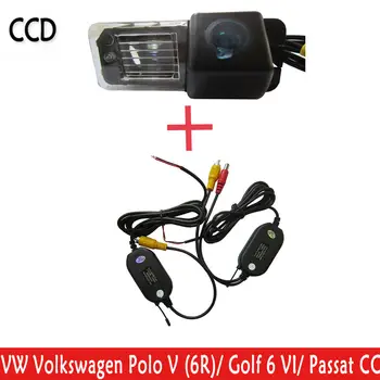 Wrieless WIFI kamera Spätného fotoaparát Vodotesný, Pozorovací Uhol CCD Zadnej strane pre VW Volkswagen Polo V (6R)/ Golf 6 VI/Passat CC