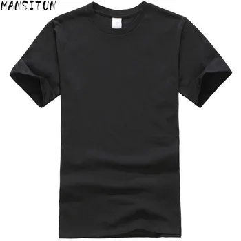 2018 Nové jednofarebné Tričko Pánske Čierne A Biele, bavlna tričká, Letné Skateboard Pánske tričko Značky Plus veľkosť S-XXL